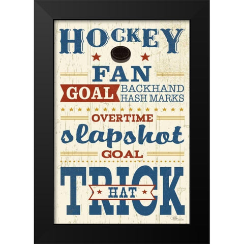 Sports Lovers V Red v2 Black Modern Wood Framed Art Print by Pela Studio