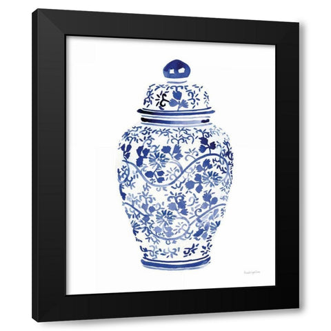 Ginger Jar I Black Modern Wood Framed Art Print with Double Matting by Charro, Mercedes Lopez