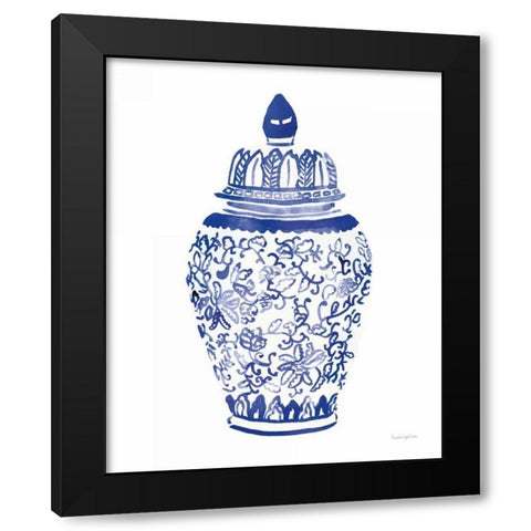 Ginger Jar II Black Modern Wood Framed Art Print with Double Matting by Charro, Mercedes Lopez