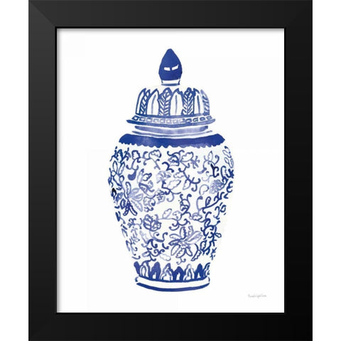 Ginger Jar II Black Modern Wood Framed Art Print by Charro, Mercedes Lopez