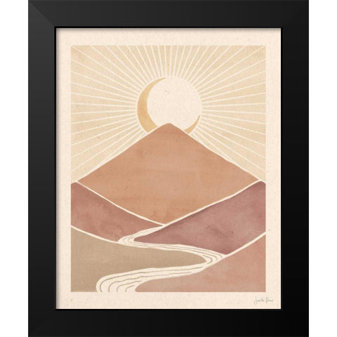 Mid Century Landscape II Black Modern Wood Framed Art Print by Penner, Janelle