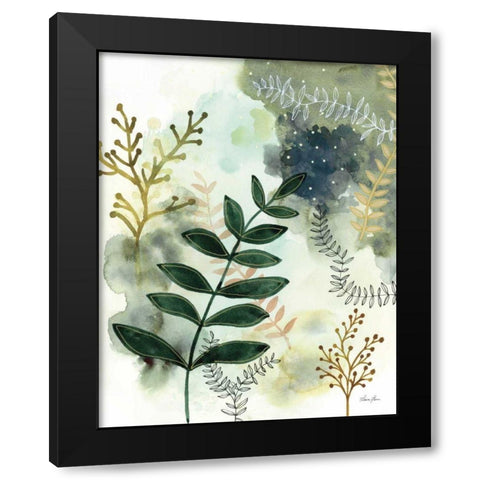 Woodland Walk V Black Modern Wood Framed Art Print by Horn, Laura