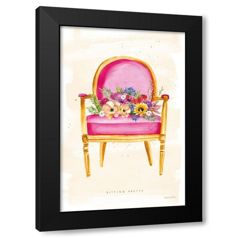 Sitting Pretty I Black Modern Wood Framed Art Print with Double Matting by Charro, Mercedes Lopez