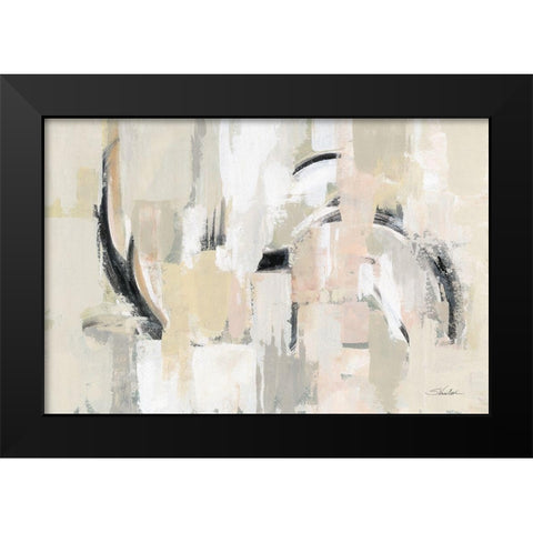 Kyoto Wind Black Modern Wood Framed Art Print by Vassileva, Silvia