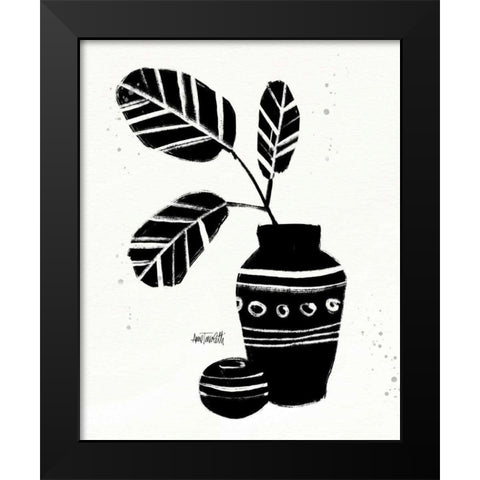 Botanical Sketches VIII Black Modern Wood Framed Art Print by Tavoletti, Anne