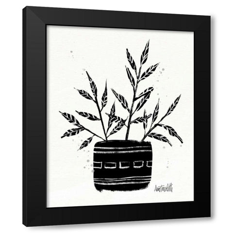 Botanical Sketches IX Black Modern Wood Framed Art Print with Double Matting by Tavoletti, Anne