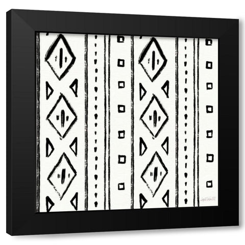 Botanical Sketches Pattern IIA Black Modern Wood Framed Art Print with Double Matting by Tavoletti, Anne