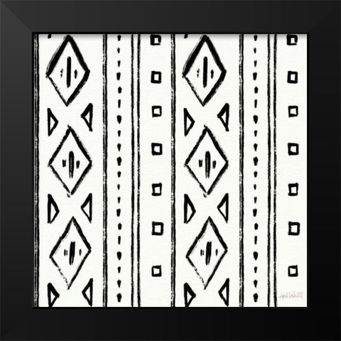 Botanical Sketches Pattern IIA Black Modern Wood Framed Art Print by Tavoletti, Anne
