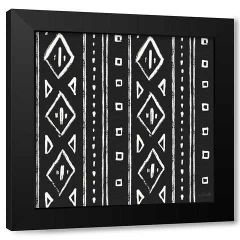 Botanical Sketches Pattern IIB Black Modern Wood Framed Art Print with Double Matting by Tavoletti, Anne
