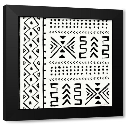 Botanical Sketches Pattern VIIA Black Modern Wood Framed Art Print with Double Matting by Tavoletti, Anne