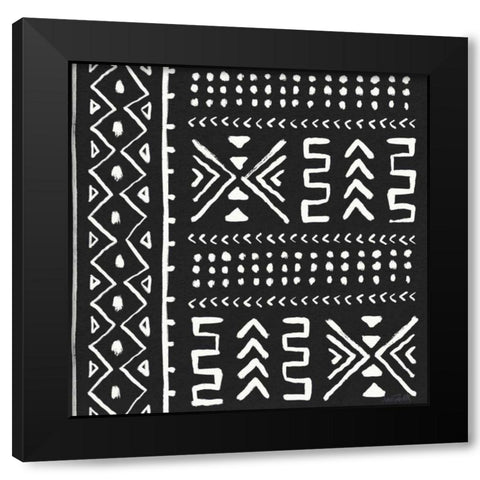 Botanical Sketches Pattern VIIB Black Modern Wood Framed Art Print with Double Matting by Tavoletti, Anne