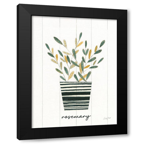 Herb Garden V Black Modern Wood Framed Art Print with Double Matting by Prahl, Courtney