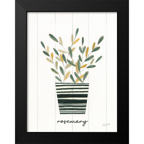Herb Garden V Black Modern Wood Framed Art Print by Prahl, Courtney