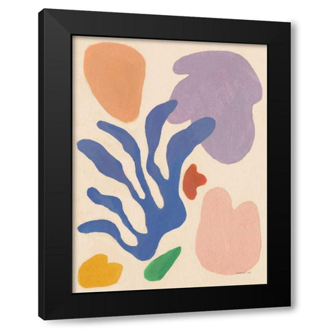 Honoring Matisse Warm Black Modern Wood Framed Art Print with Double Matting by Nai, Danhui