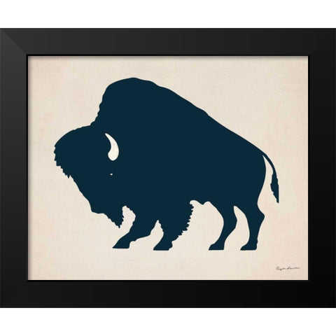 Buffalo Bison I Black Modern Wood Framed Art Print by Fowler, Ryan