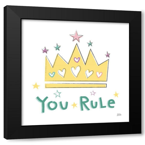 Rainbow Dream V Black Modern Wood Framed Art Print with Double Matting by Averinos, Melissa