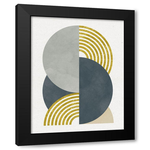 Deco Glam I Black Modern Wood Framed Art Print with Double Matting by Hershey, Moira