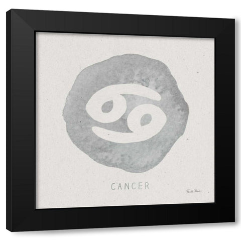 Mystic Zodiac IV Black Modern Wood Framed Art Print by Zaman, Farida