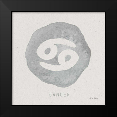 Mystic Zodiac IV Black Modern Wood Framed Art Print by Zaman, Farida