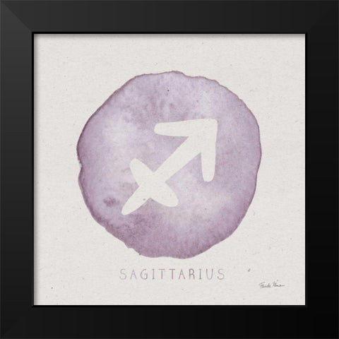 Mystic Zodiac IX Black Modern Wood Framed Art Print by Zaman, Farida
