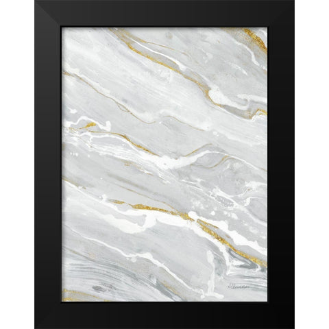 Going with the Flow II Neutral Black Modern Wood Framed Art Print by Hristova, Albena