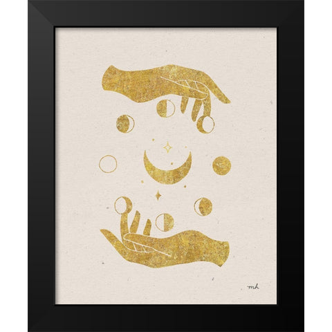 Celestial Black Modern Wood Framed Art Print by Hershey, Moira