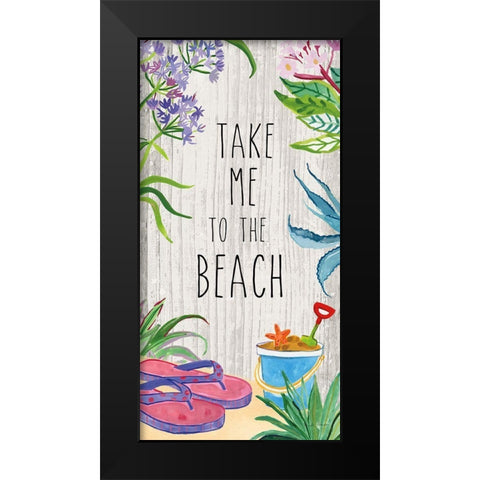 Tropical Home V Black Modern Wood Framed Art Print by Zaman, Farida