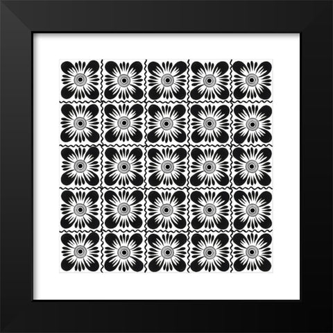 Talavera VII Black Modern Wood Framed Art Print by Green, Nancy