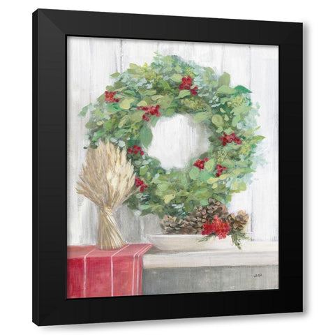 Natural Christmas II Black Modern Wood Framed Art Print by Purinton, Julia