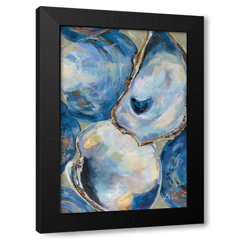 Matununk Shells Tan Black Modern Wood Framed Art Print by Vertentes, Jeanette