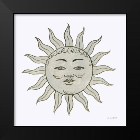 Sun Black Modern Wood Framed Art Print by Wiens, James