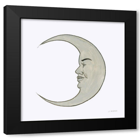 Moon Black Modern Wood Framed Art Print by Wiens, James