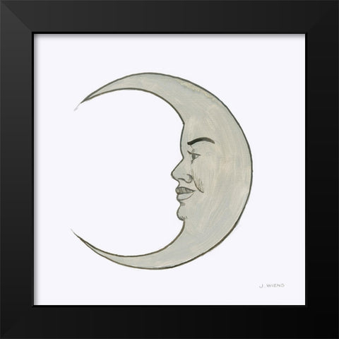 Moon Black Modern Wood Framed Art Print by Wiens, James