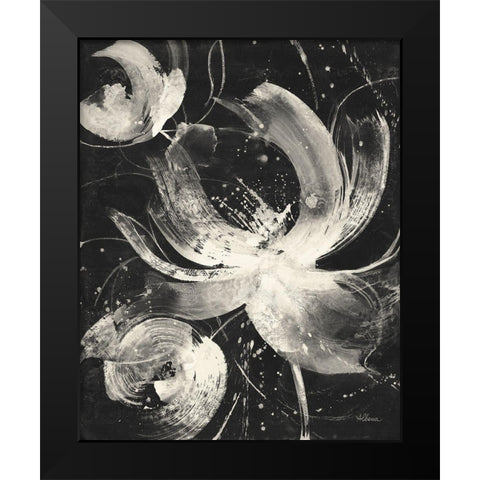 Bold III Dark Vertical Black Modern Wood Framed Art Print by Hristova, Albena