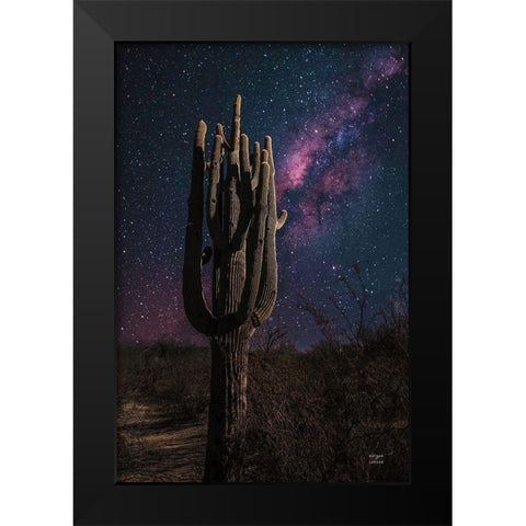 Desert Nights Black Modern Wood Framed Art Print by Larson, Nathan
