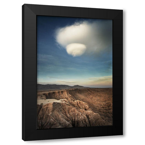 Borrego Clouds Black Modern Wood Framed Art Print with Double Matting by Majchrowicz, Alan