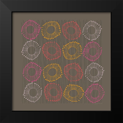 Main Street Twirled Rich Black Modern Wood Framed Art Print by Warrick, Cheryl
