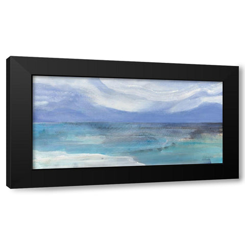 Grand View II Black Modern Wood Framed Art Print with Double Matting by Hristova, Albena