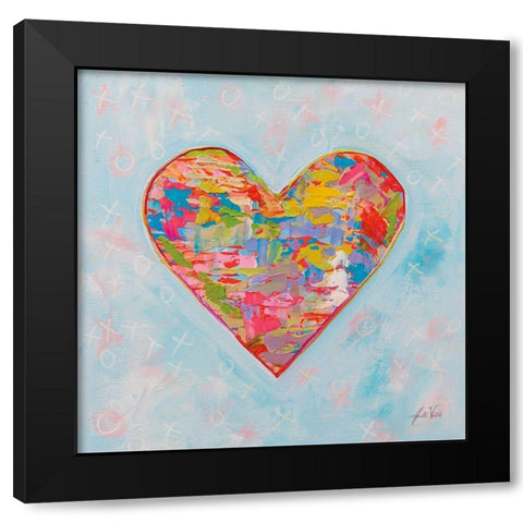 First Love Black Modern Wood Framed Art Print with Double Matting by Vertentes, Jeanette