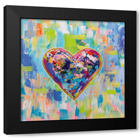 Love After Heartbreak Black Modern Wood Framed Art Print with Double Matting by Vertentes, Jeanette