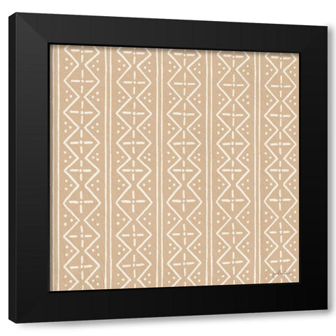 Mushroom Madness Pattern IVB Black Modern Wood Framed Art Print with Double Matting by Penner, Janelle