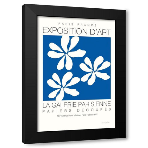 Fleurs de Matisse I Black Modern Wood Framed Art Print by Charro, Mercedes Lopez