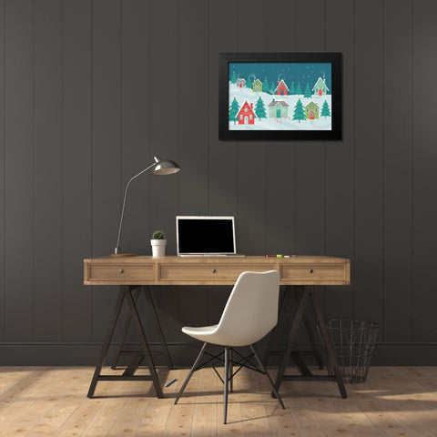 Falala I Black Modern Wood Framed Art Print by Graham, Gia