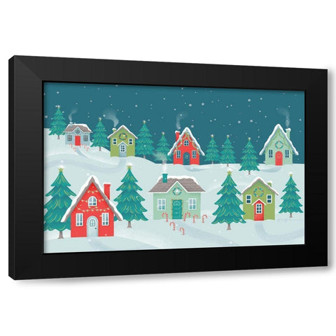 Falala I Black Modern Wood Framed Art Print by Graham, Gia