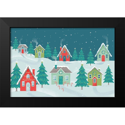 Falala I Black Modern Wood Framed Art Print by Graham, Gia
