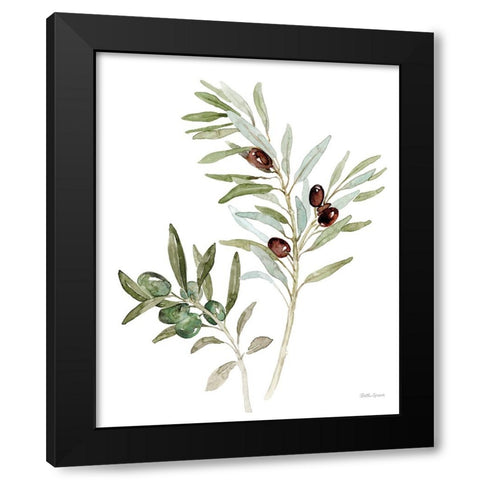 Mediterranean Motif IX on White Black Modern Wood Framed Art Print by Grove, Beth