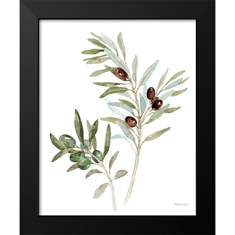 Mediterranean Motif IX on White Black Modern Wood Framed Art Print by Grove, Beth