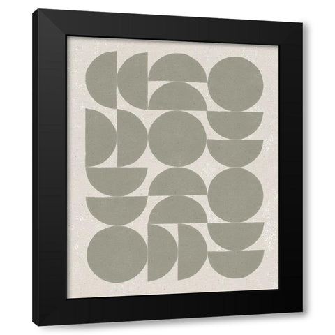 Make it Mod I Black Modern Wood Framed Art Print with Double Matting by Hershey, Moira