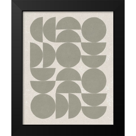 Make it Mod I Black Modern Wood Framed Art Print by Hershey, Moira