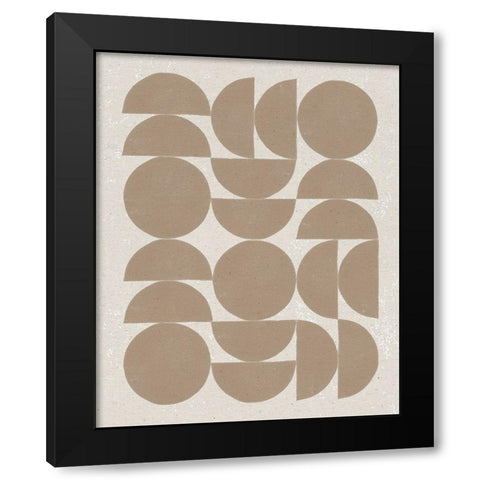 Make it Mod II Black Modern Wood Framed Art Print with Double Matting by Hershey, Moira